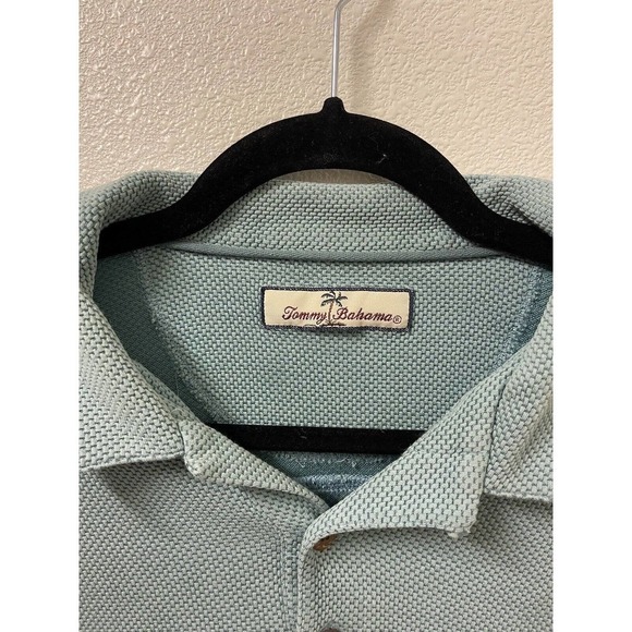 TOMMY BAHAMA GOLF POLO 2XL Teal ISLAND ZONE VINTAGE WASH​​ - Picture 2 of 11